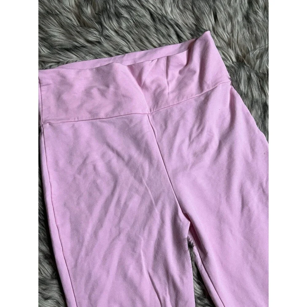 Edikted Light Pink Flare Leggings Yoga Pants Sz M